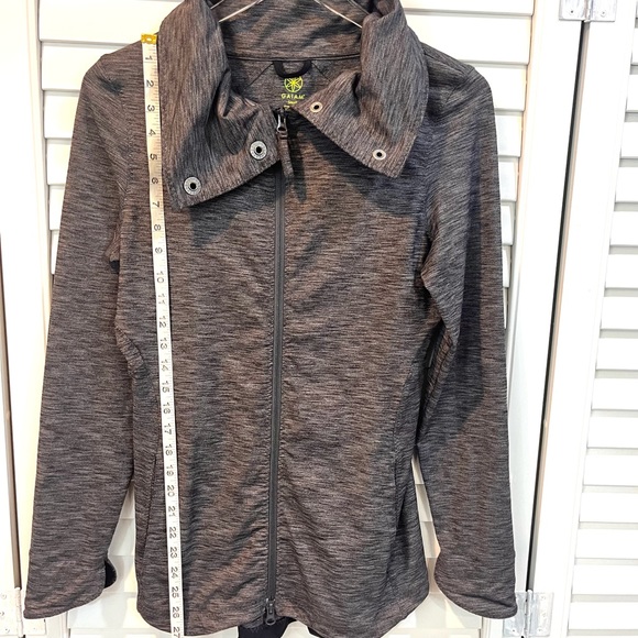 Gaiam Gray Yoga Zip Up Light Jacket - Picture 4 of 7